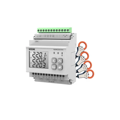 Contatore di energia multicanale per guida DIN RJ45 per il monitoraggio dell&prime;alimentazione