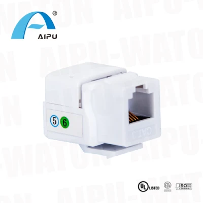 Cat. 3 LAN Voice System UTP RJ11 Keystone Jack 180 gradi Punch Down presa modulare