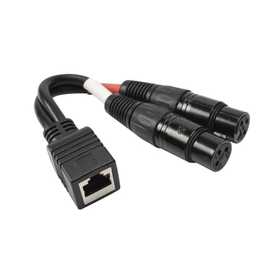 Cavo adattatore femmina RJ45 a femmina XLR doppio