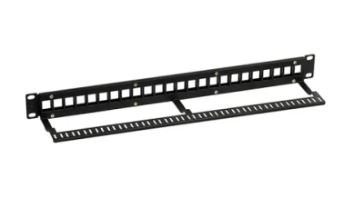 Pannello patch per montaggio in rack di rete a 12 porte/core schermato CAT6 a buon prezzo 24 porta