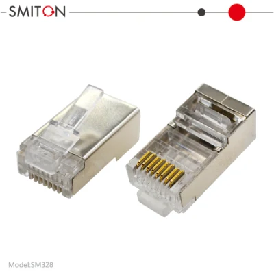 Connettore FTP CAT 6 connettore maschio RJ 45 schermato Cat 6 Connettore 8p8c
