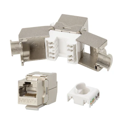 Presa Keystone FTP CAT6 CAT6A Cat5e senza utensili 8p8c schermato in rete Presa Keystone RJ45 senza utensili a 180 gradi Cat 6 SFTP modulo