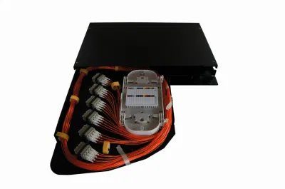 Porte 24/48/72/96/144 pannello di interconnessione in fibra ottica con montaggio in rack