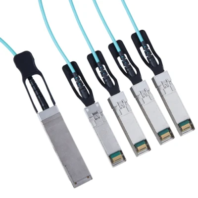 Fibra ottica attiva breakout SFP+ 40g Kolorapus a 4X SFP+ Cavo 40g trasmissione dati QSFP AOC