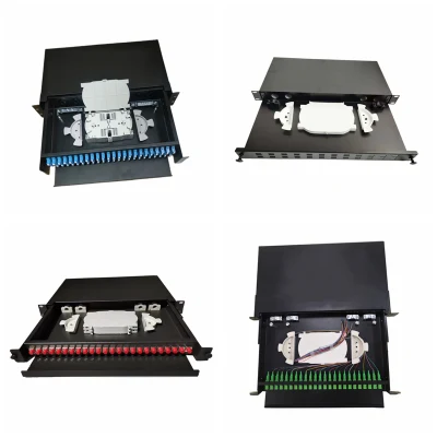 Quadro di distribuzione in fibra ottica SC LC FTTH da 19&quot; ODF Pannello patch