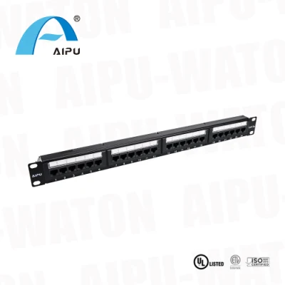 Pannello patch vuoto per montaggio su rack 19&quot; a 24 porte per mammuturatori cinesi Per prese Keystone CAT6A Cat5e