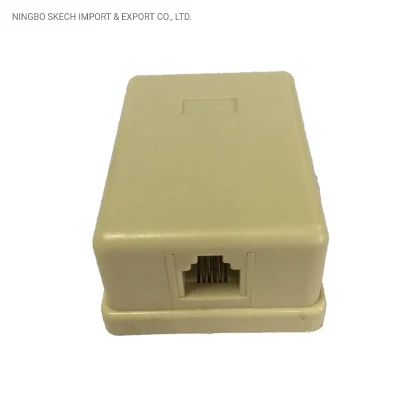 Presa telefonica RJ11/RJ12 scatola telefonica a una porta presa modulare per superficie