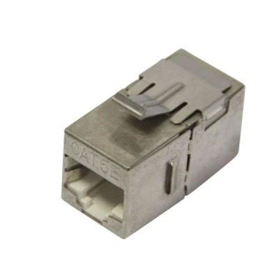 Accoppiatore in linea Keystone schermato RJ45 Cat5e STP