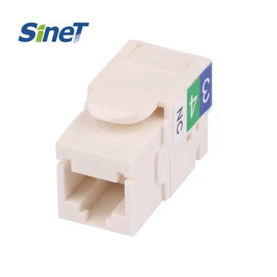 Jack Keystone CAT6A CAT6 Cat5e senza utensili, versione francese, con frontalino RJ45 Tipo Legrand