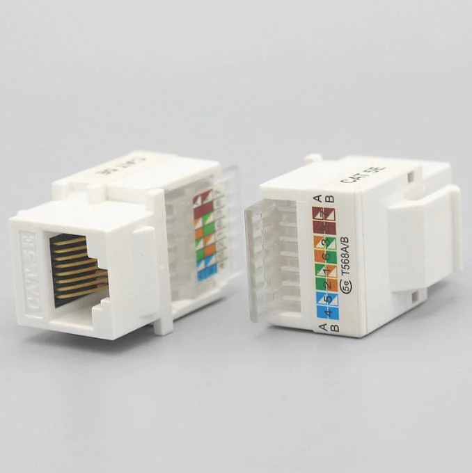 Cat5e Network Module Toolless Keystone Jack Network Cable Computer Telephone Information Socket RJ45