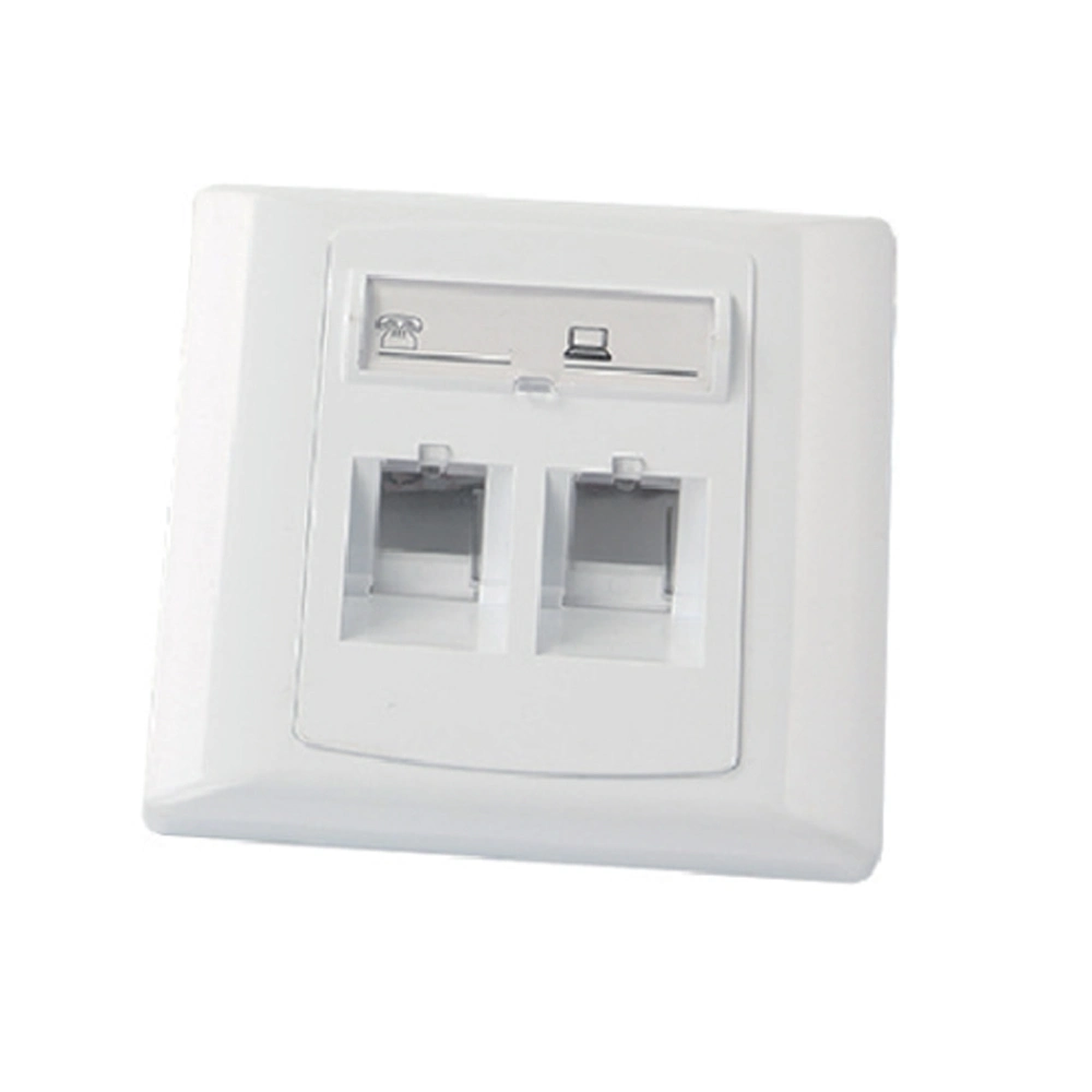 Network Wall Socket 1 Port RJ45 Network Cable Surface Plate