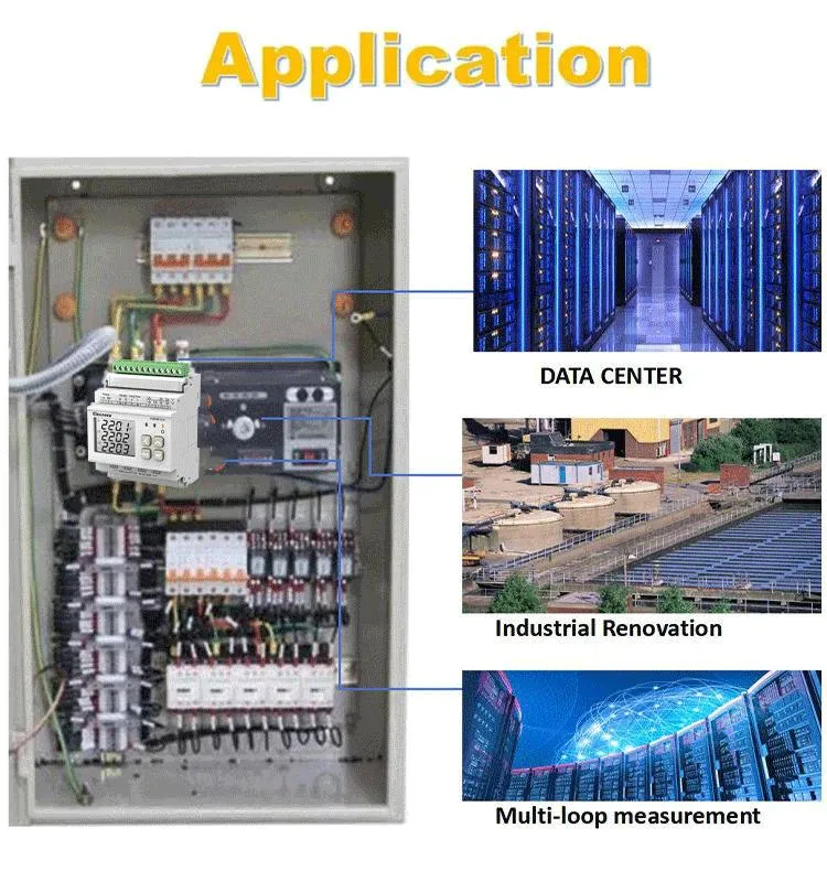 DIN Rail Multi Channel Energy Meter RJ45 for Power Monitoring