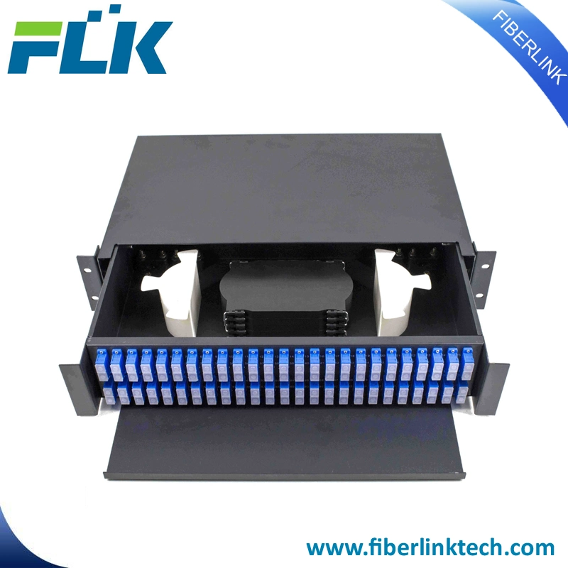 Wholesale 1u 19 Inch 24 Port Rack Mount Fiber Optic Patch Panel