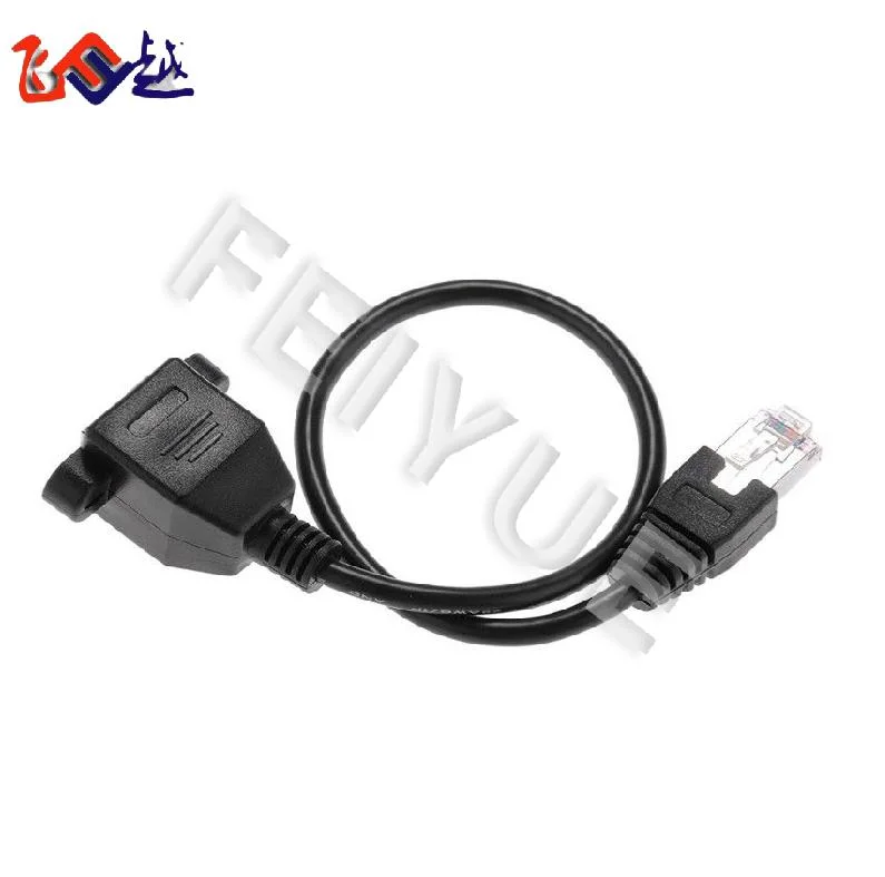 UTP/STP/FTP/SFTP Cat5e CAT6 RJ45 Panel Mount Cable Male to Female