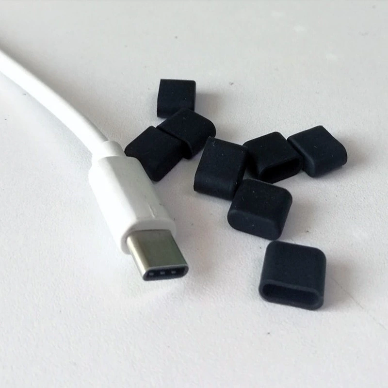 Silicone Rubber Caps for USB 2.0/RJ45/Rj11/RCA/HDMI/Dp/DVI/VGA/dB-9 /Loopback Caps Rubber Plugs Rubber Part Rubber Products