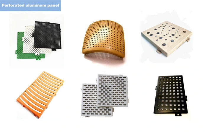 CNC Laser Cutting Perforated Aluminum Wall Panels for Exterior Wall Decoration