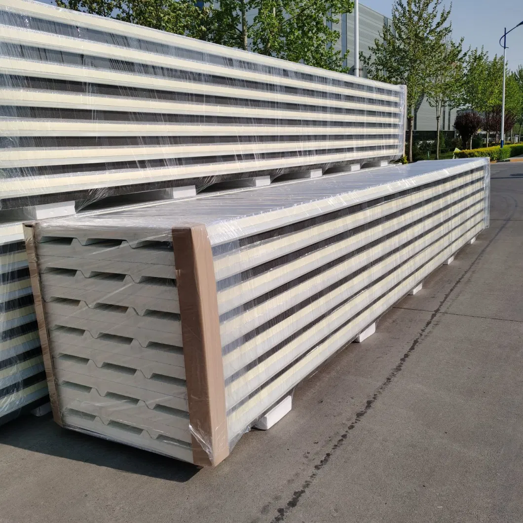 50-200mm Trapezoidal Roof Sandwich Panel Cheap Price Insulated PUR PIR Polyurethane Panel