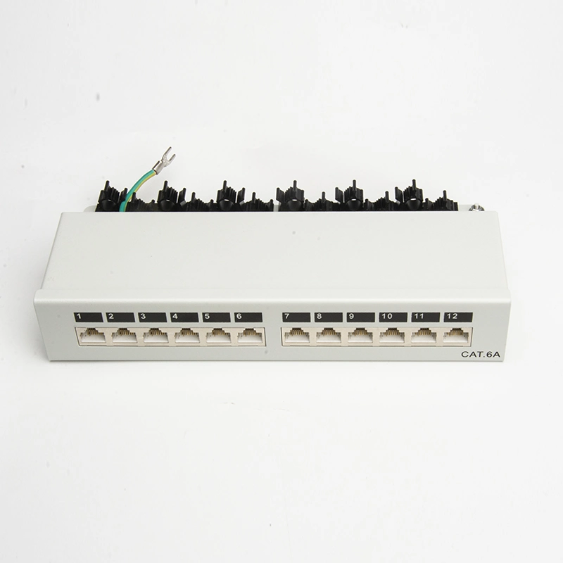 High Quality RJ45 CAT6 CAT6A 12 Port Shielded for Patch Panel