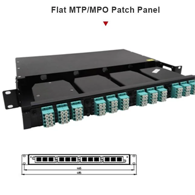 96 Fiber LC Modular Network Connecting 24 Port Fiber Optic Patch Panel