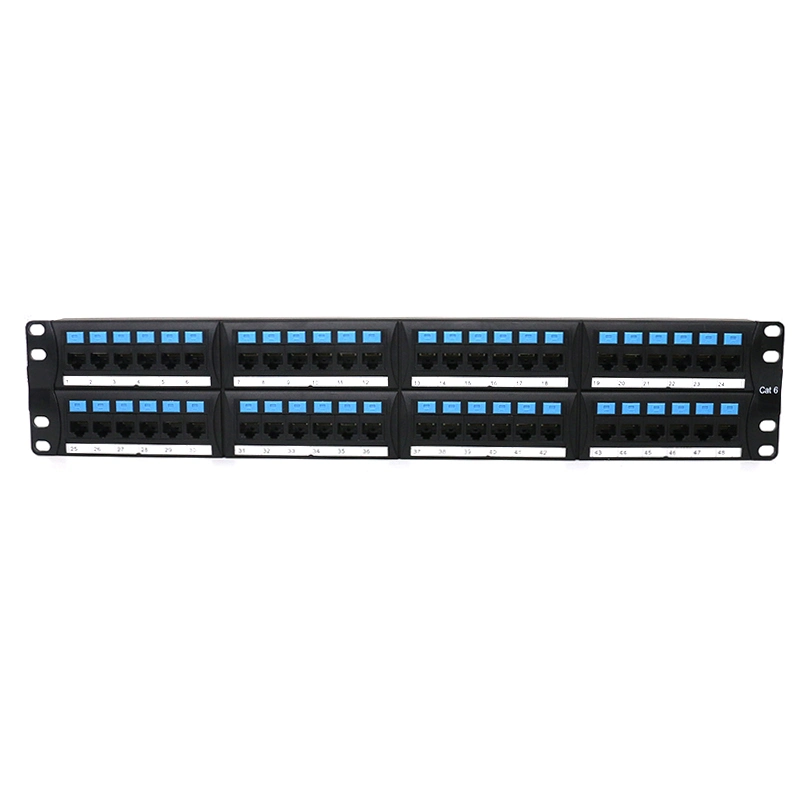 Full Loaded Patch Panel 48 Port Fiber Optic Network Patch Panel for Cable