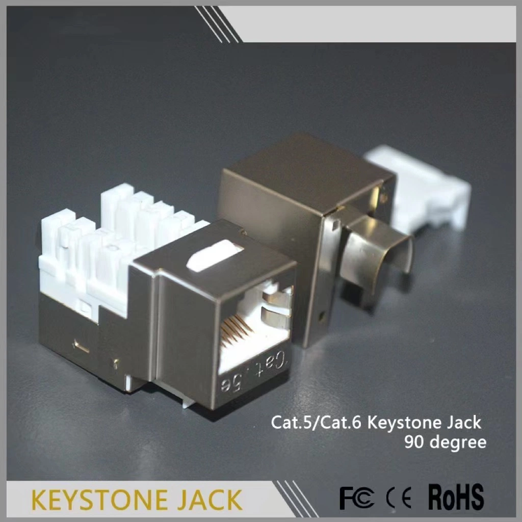 Cat5E Cat6 keystone jack STP FTP RJ45 connector