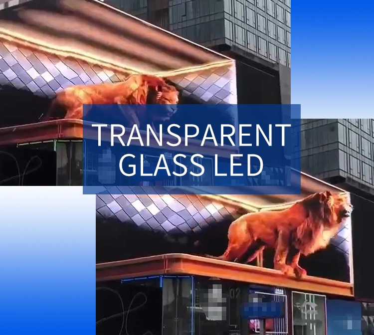 Transparent LED Screen Indoor Outdoor Glass Transparent LED Film Display Panels