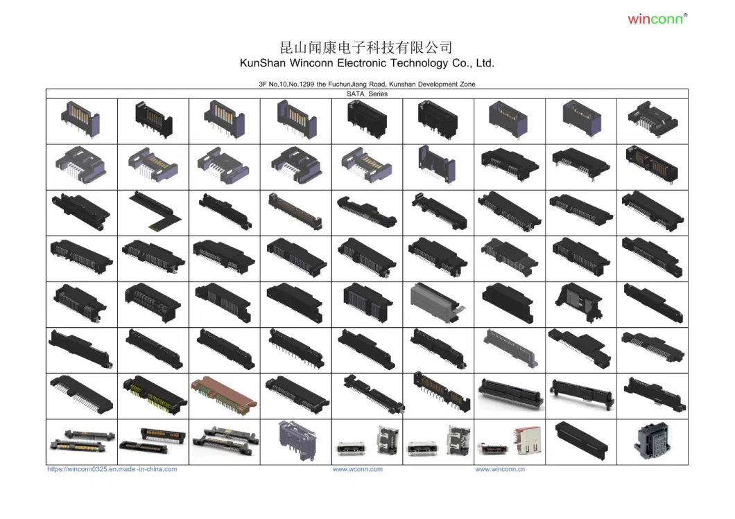 HDMI 19p ATX;Btx;FPC;FFC;Lvds;Header;IC Socket;RJ45;Rj11;USB;1394;DIN;Pcie;Serial ATA;Wtb;Btb;Wtw;RF;D-SUB;DVI;Ngff;M2;SIM;Memorycard;Battery;Pogo Pin Connector