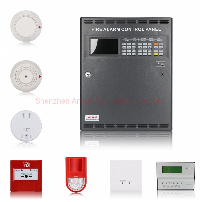 AS-9108E 2 to 16 Loops Intelligent Addressable Fire Alarm Control Panel