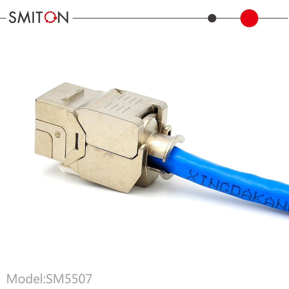 FTP CAT6 CAT6A Toolless Shield Keystone Jack Module Tool-Free