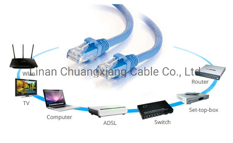 LAN Cable CPR Approved UTP CAT6 Data Cable Computer Cable Copper Wire with Patch Cord RJ45/48 Network Cable