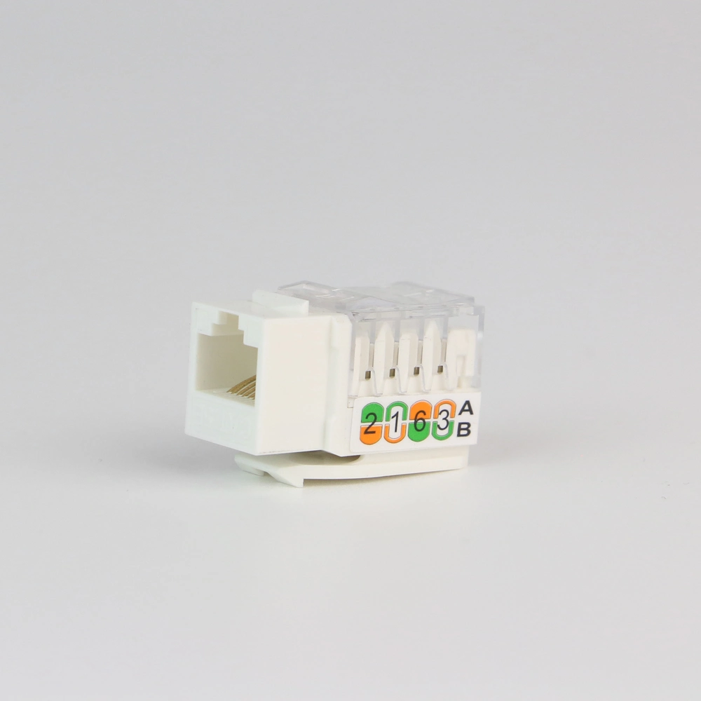 Network RJ45 Modular Jack Cat. 5e UTP 90 Degree Keystone Jack