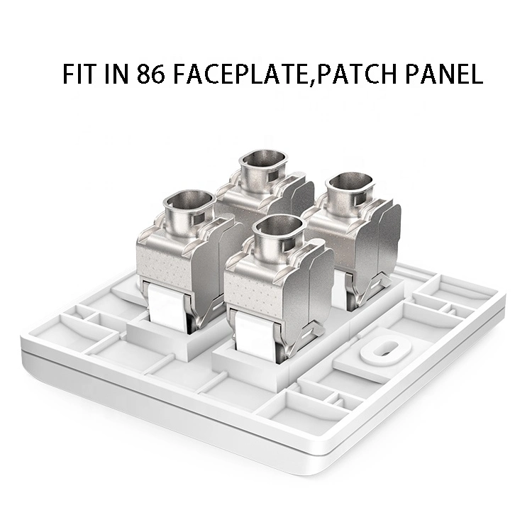 CAT6A 24 Ports FTP Frame / Blank Patch Panel for Keystone Jack