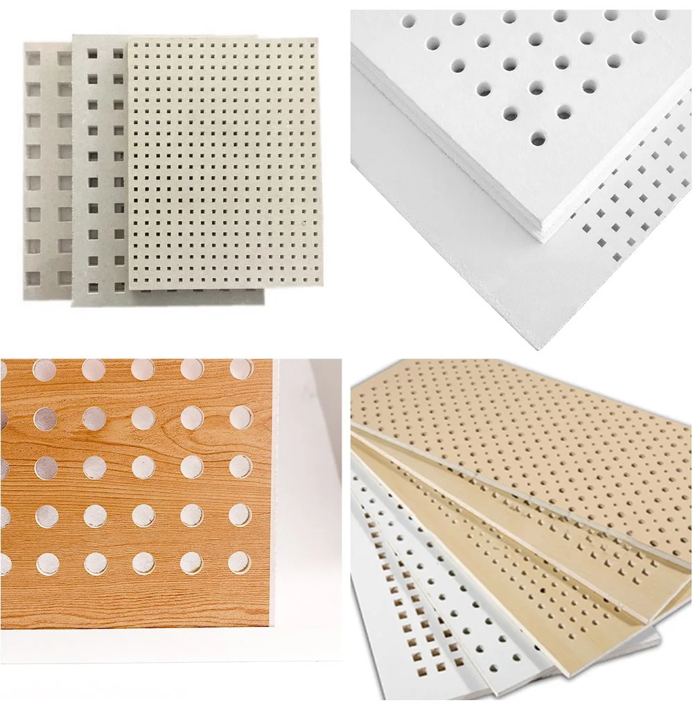 Gypsum Perforated Acoustic Panels for Wall and Ceiling