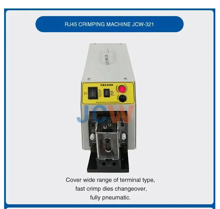 Jcw-321 RJ45 Series TM21 Series Modular Connectors Cable Crimping Machine