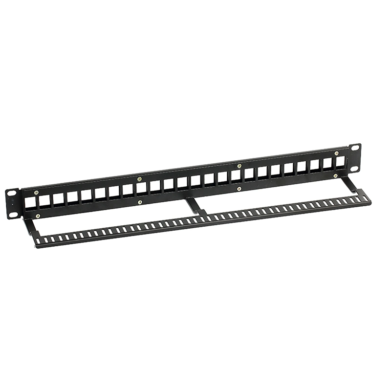 High Quality Ethernet CAT6A Shielded 8 Port/Cores Dual IDC Patch Panel Wiring