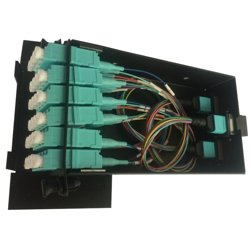 MPO/MTP Lgx Terminal Box 12 Ports LC Cassette Box Om3 Fiber Optical Module Patch Panel