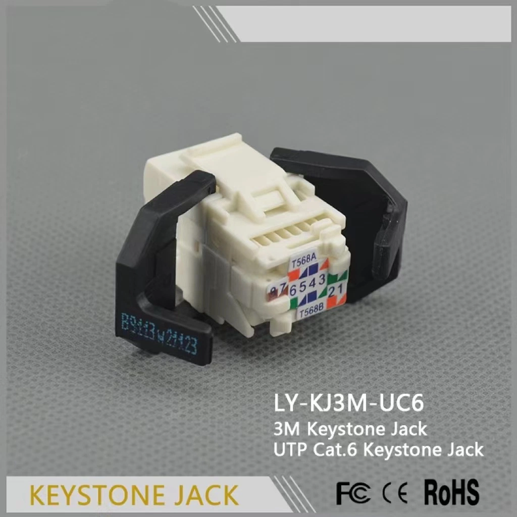 Telecommunication RJ45 utp Cat6 3M Keystone Jack ,3M volition keystone rj45 cat6