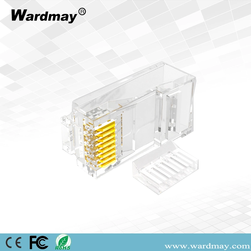 Six Types of Copper Shell Shield Two-Piece Network RJ45 Connector