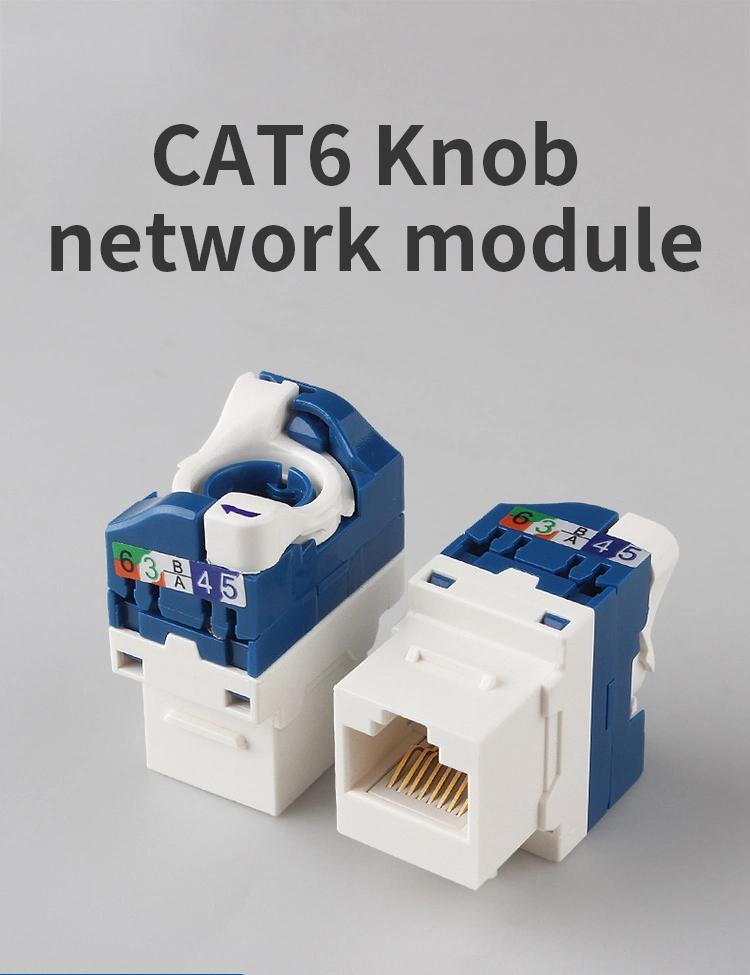 Network Toolless UTP Unshielded Rotate CAT6 RJ45 Keystone Jack