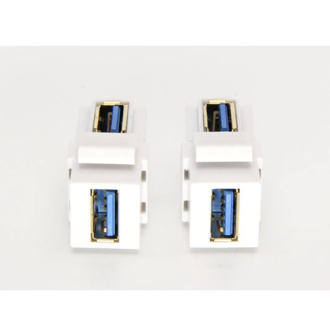 UTP RJ45 Jack Female to Female Coupler Keyston for Wall Plate