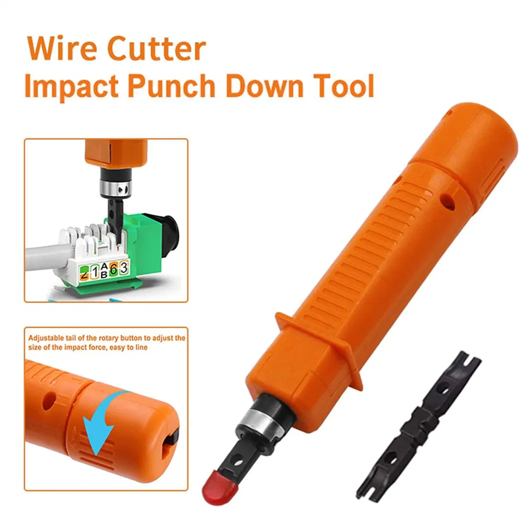 Crimping Tool Krone Insertion Tool Network Punch Impact Rj11 RJ45 Easy Punch Down Tool