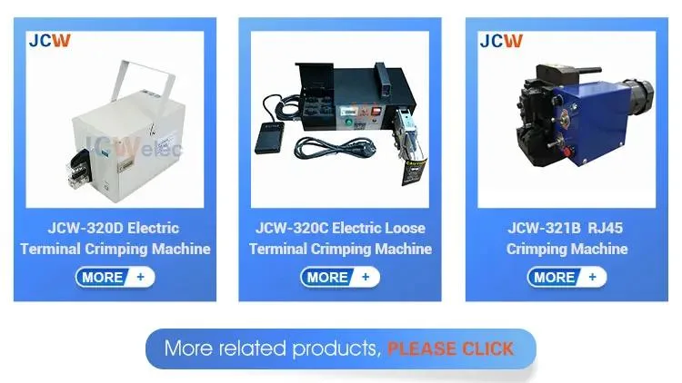 Jcw-321 RJ45 Series TM21 Series Modular Connectors Cable Crimping Machine