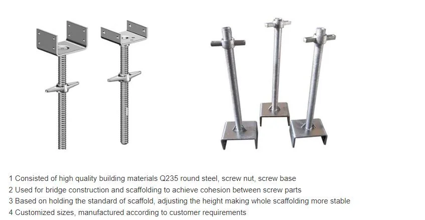 Construction Steel System Modular Scaffolding Leveling Base Jack Wing Nut/Collar/Spindle Nut