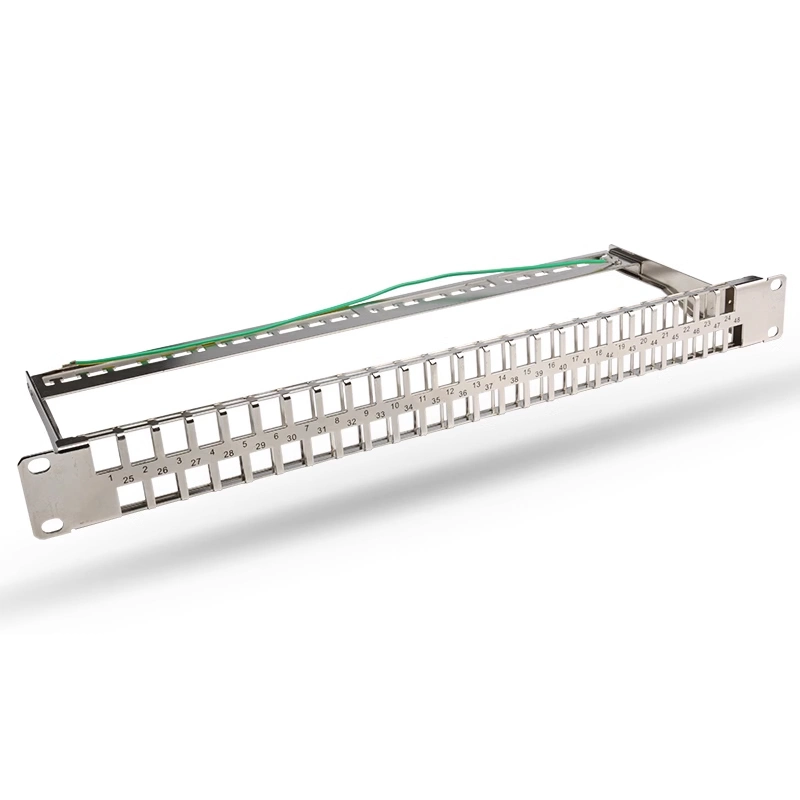19&quot;1u UTP Cat5e/CAT6 Network Cable Patch Panel 24 Ports Krone with Back Bar