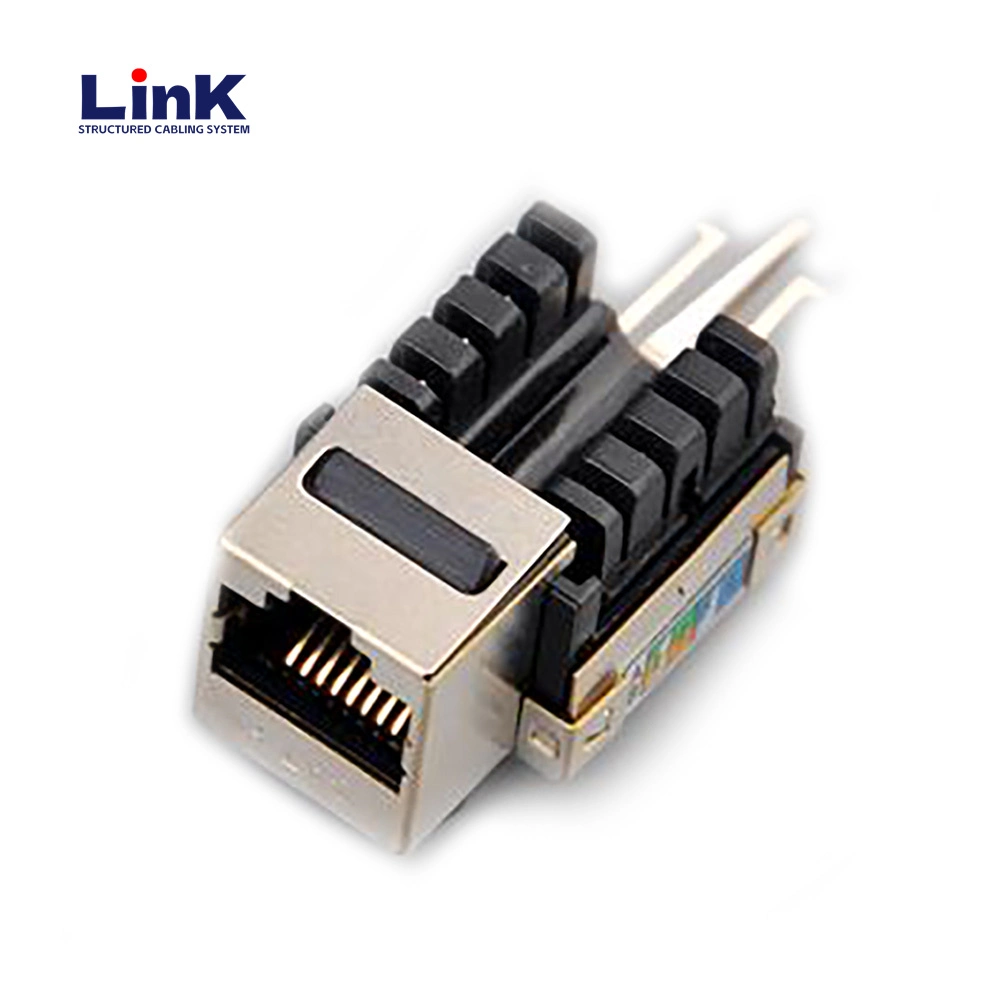 Hi Quality Cat5e CAT6 CAT6A Cat7 Shielded Keystone Jack for Fast Data Transmission