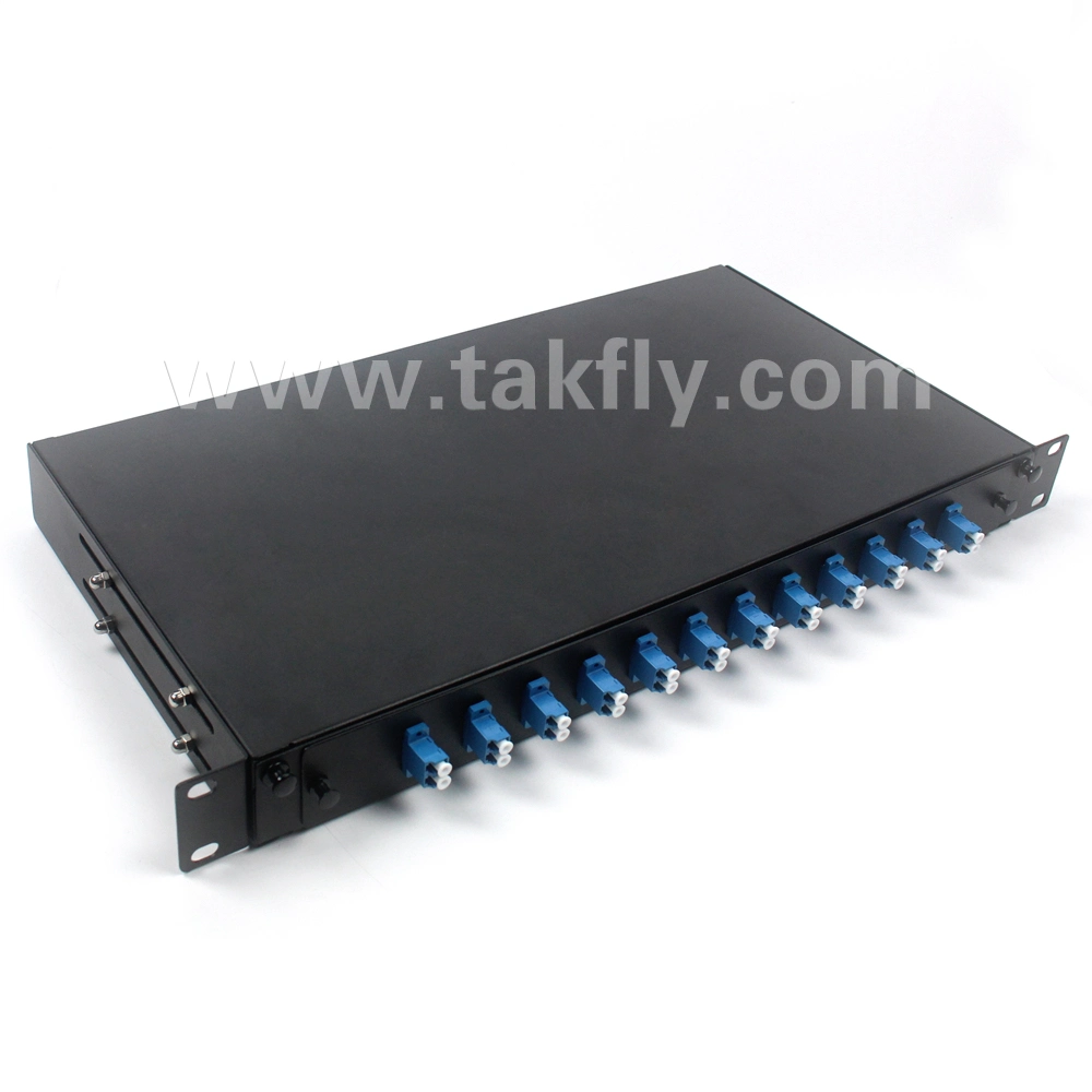 1u 19&quot; 12 Ports Slidable Rack Mount Optic Fiber Distribution Patch Panel