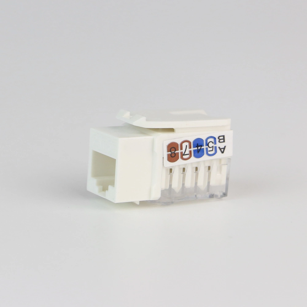 Network RJ45 Modular Jack Cat. 5e UTP 90 Degree Keystone Jack