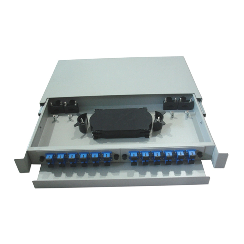 Factory Price 24 Ports Rack Mounted 19inch Fiber Optic Patch Panel
