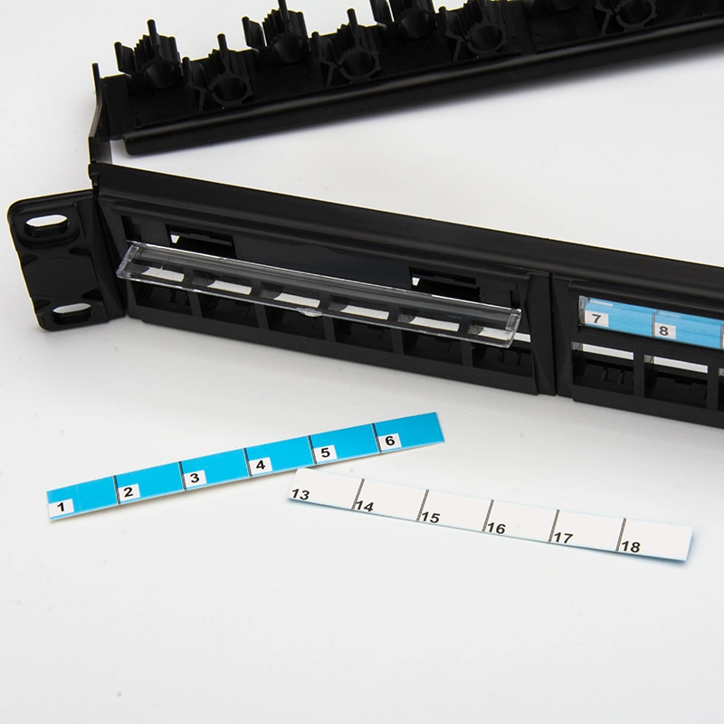 1u 24 Port UTP RJ45 Keystone Jack Blank 19&rdquor; V-Angle Patch Panel