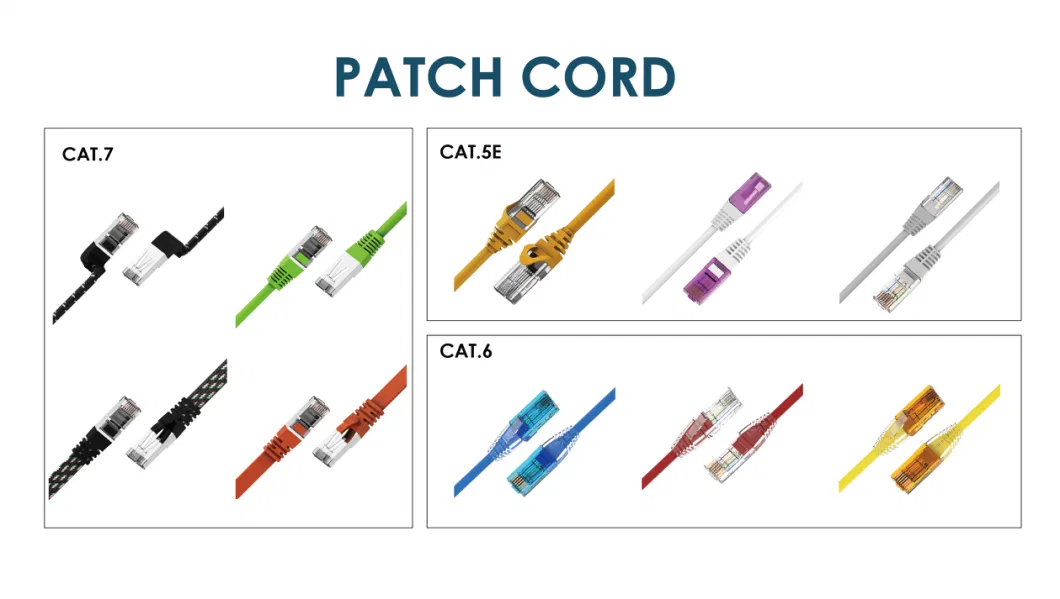 Networking RJ45 CAT6 Cu CCA PVC Round Network Patch Cord Wire